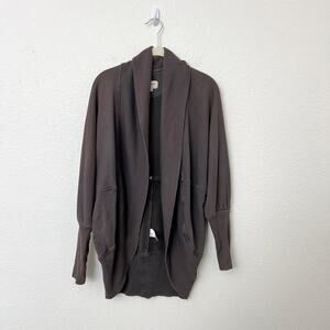 [Wilfred] Aritzia Size Medium M Gray Diderot Open Front Cocoon Cardigan Sweater